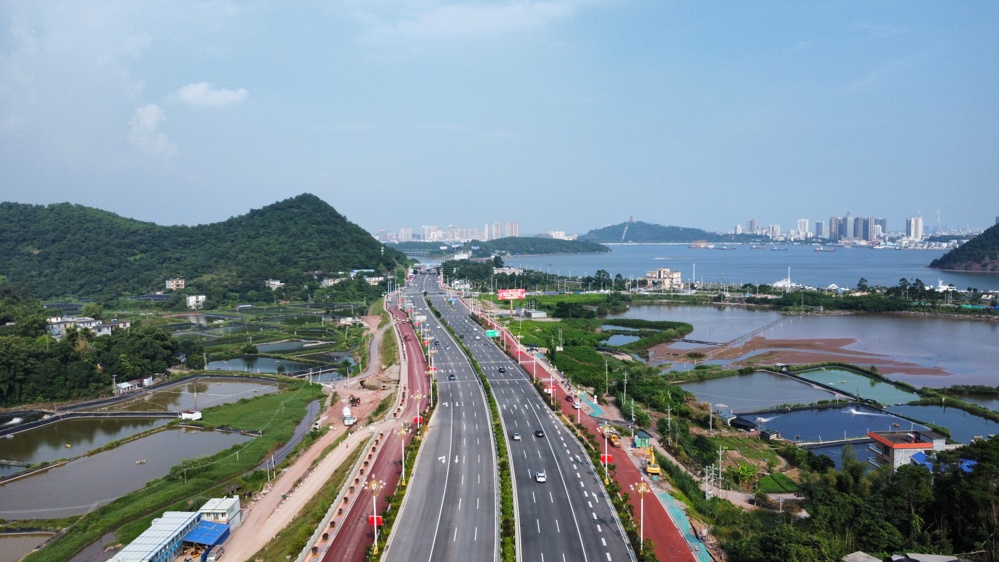 图为国门大道项目 农发行广西防城港市分行供图