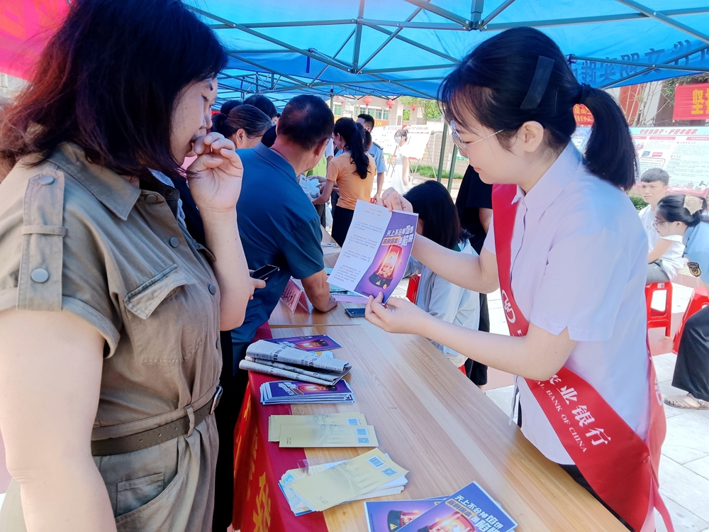 农行德保县支行开展“守住钱袋子，护好幸福家”防范非法集资宣传活动1