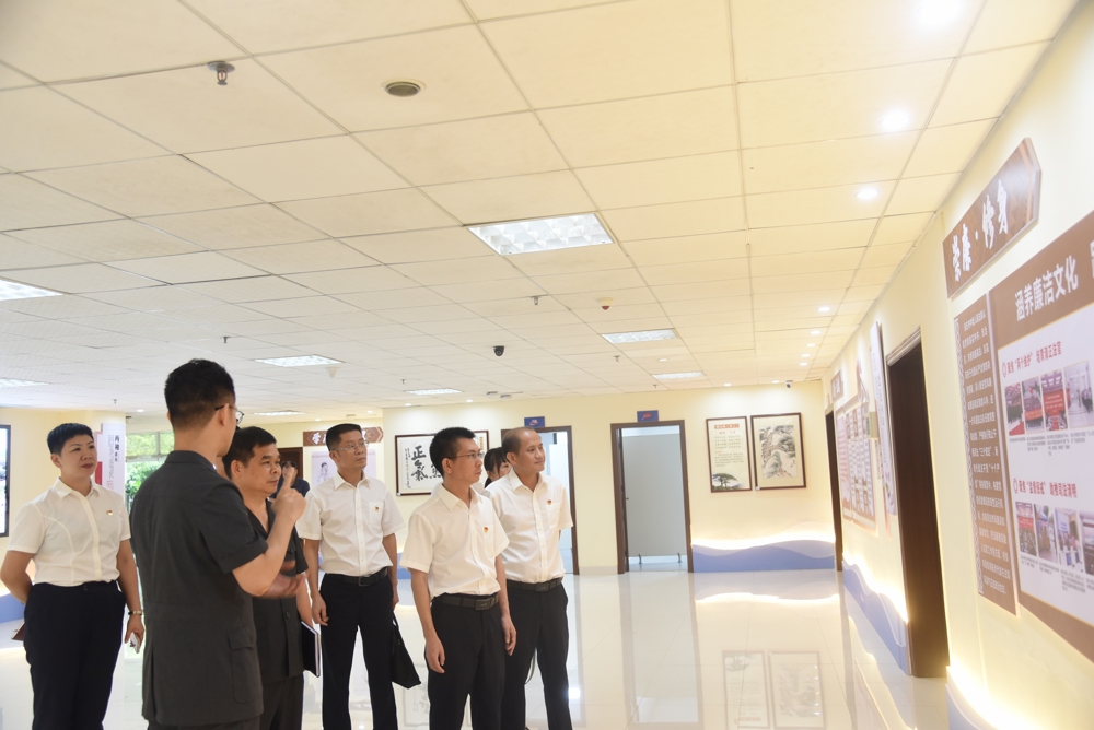 参观诉讼服务中心、廉洁文化长廊 (2)